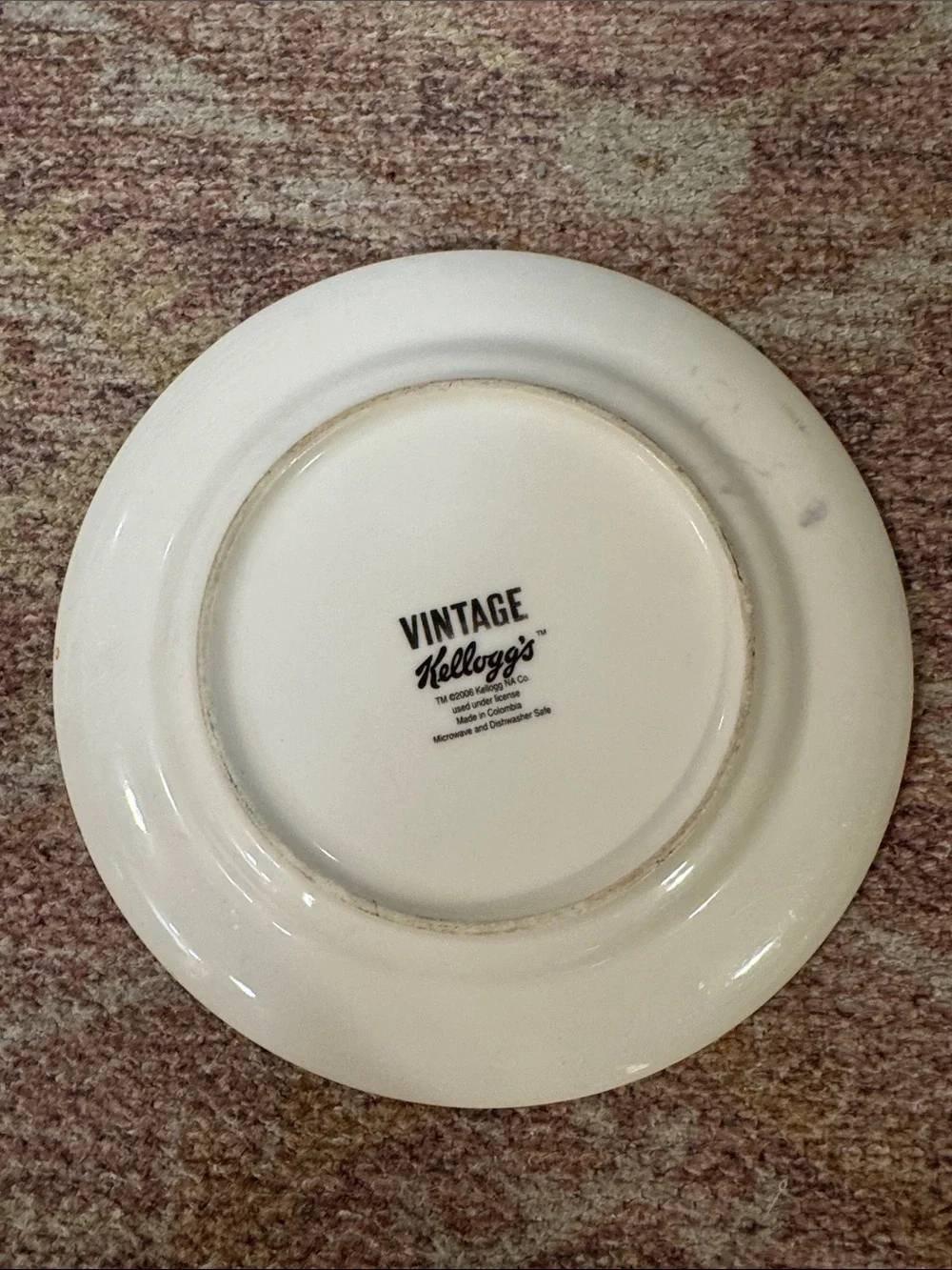 Kellogg's Blue and Yellow Rice Krispies Decorative Plate
